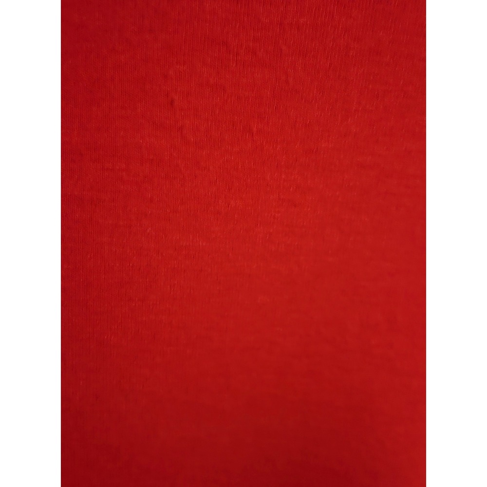 Eileen Fisher Red Viscose Jersey Asymmetrical Hem Long Sleeve Tunic Top XL - Picture 3 of 6